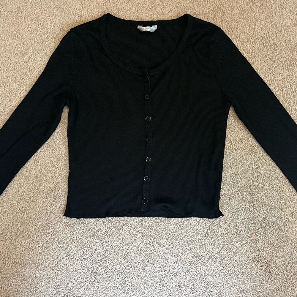 Urban Kids Black Button Up Long Sleeve